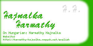 hajnalka harmathy business card